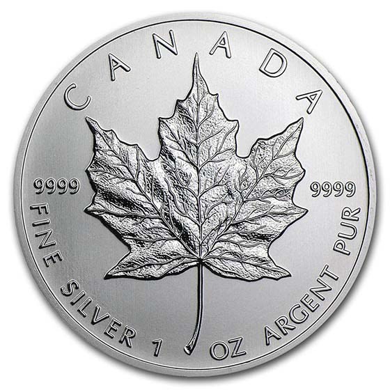 Canadian Maple Leaf 1 oz Silver Coin