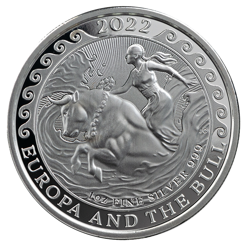 Malta Europa and The Bull 1 oz Silver Coin