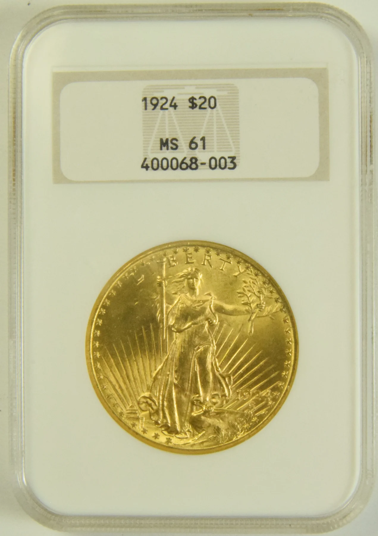 St. Gauden MS61 $20 Gold Coin
